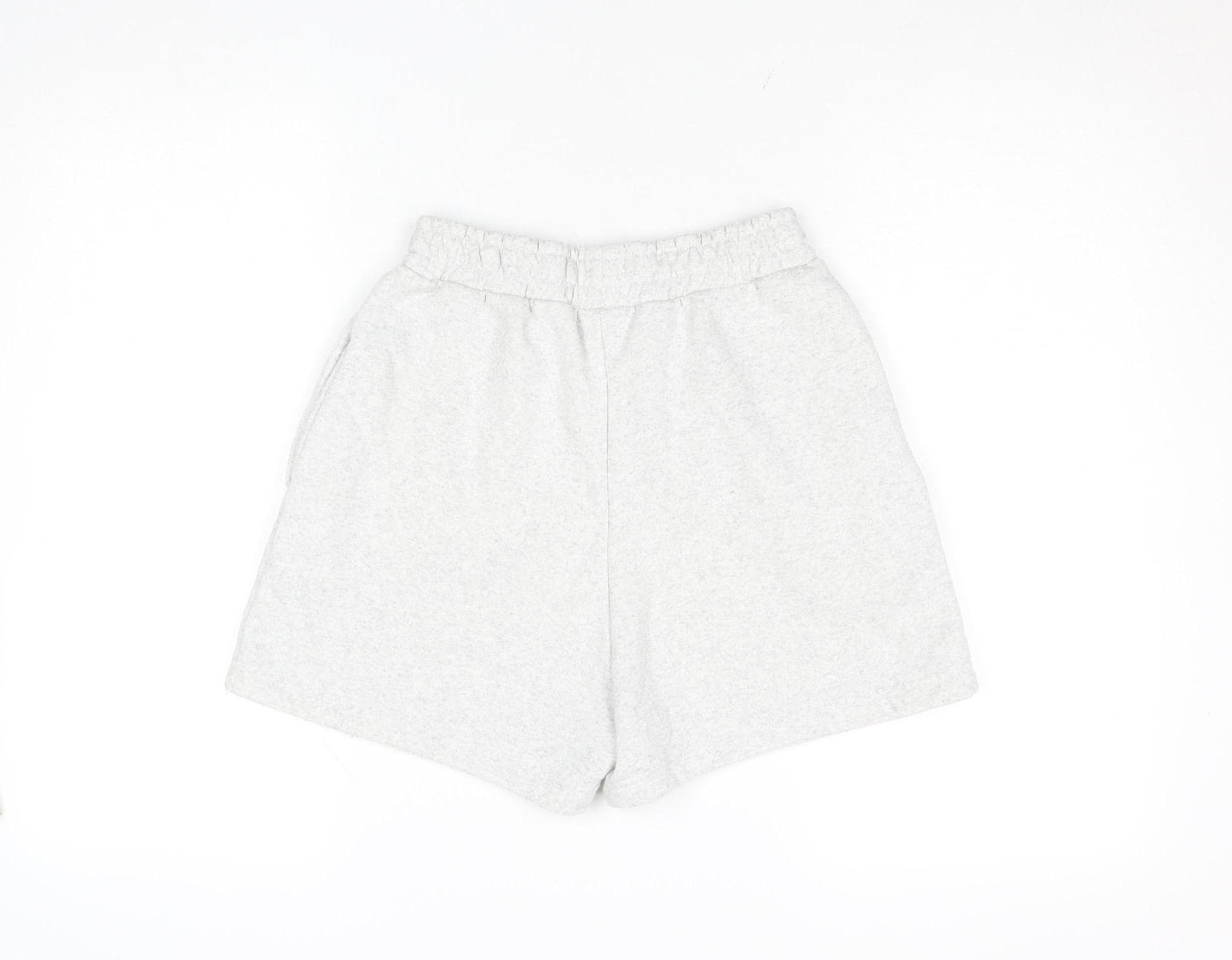 PrettyLittleThing Women’s Grey Size 8 Sweat Shorts Cotton Blend