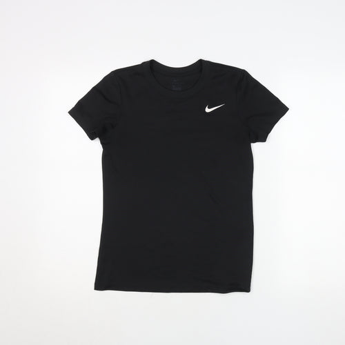 Nike Womens Black Dri-FIT Athletic T-Shirt Size M