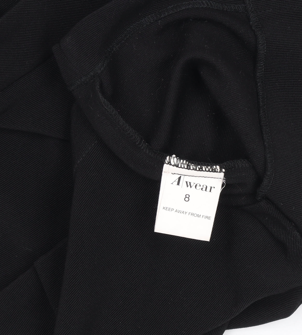 Awear Women’s Black Size 8 Pencil Skirt with Zip Detail