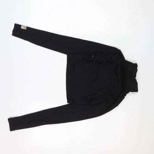 PrettyLittleThing Women's Black Roll Neck Long Sleeve Slim Fit Jumper Size 6