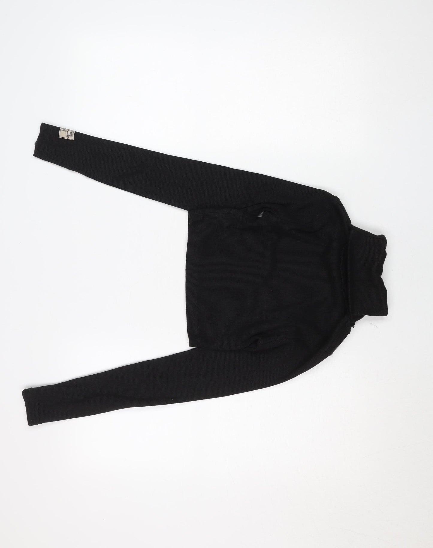 PrettyLittleThing Women's Black Roll Neck Long Sleeve Slim Fit Jumper Size 6