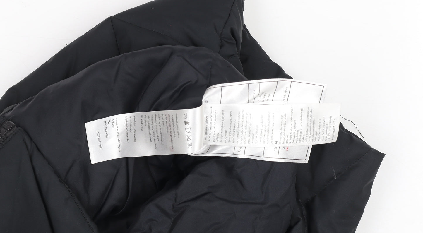 Mountain Warehouse Women's Black Puffer Waistcoat UK 8 Insulated Gilet