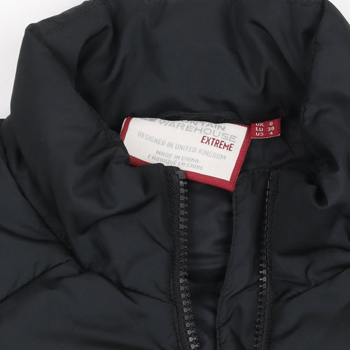 Mountain Warehouse Women's Black Puffer Waistcoat UK 8 Insulated Gilet