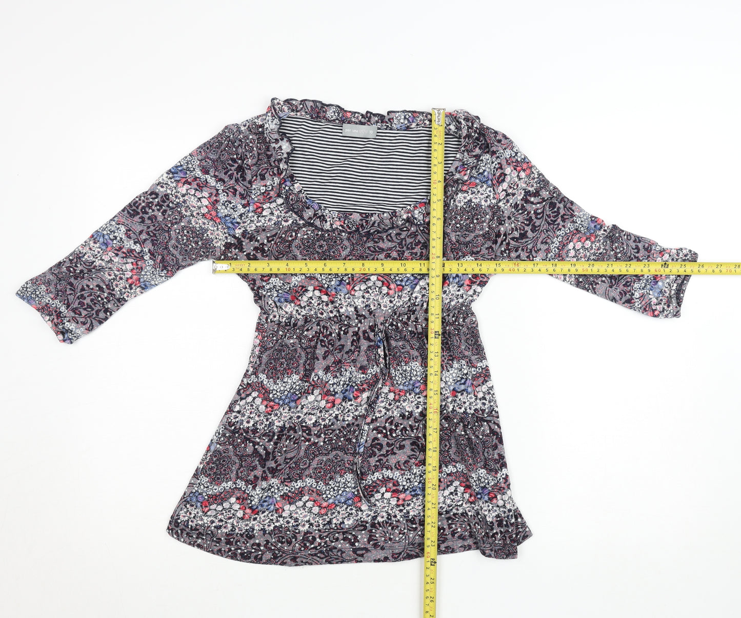 Marks and Spencer Per Una Women's Multicoloured Floral Tunic Blouse Size 10