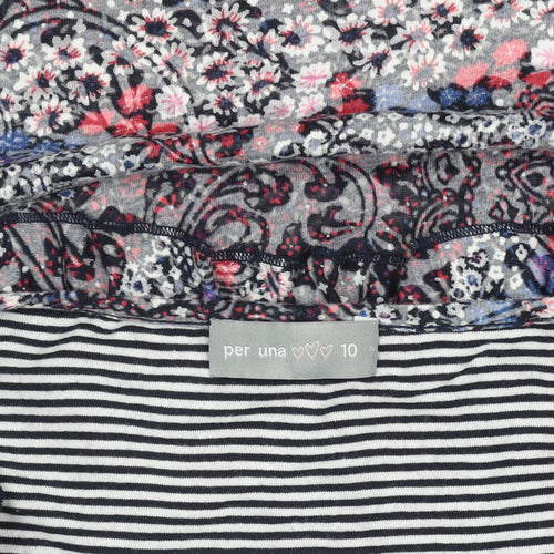 Marks and Spencer Per Una Women's Multicoloured Floral Tunic Blouse Size 10