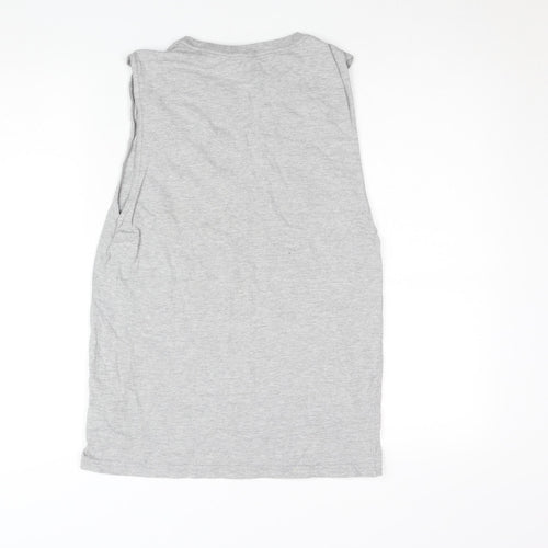 Celebrate! Men's Grey Sleeveless Patriotic BBQ T-Shirt Size S