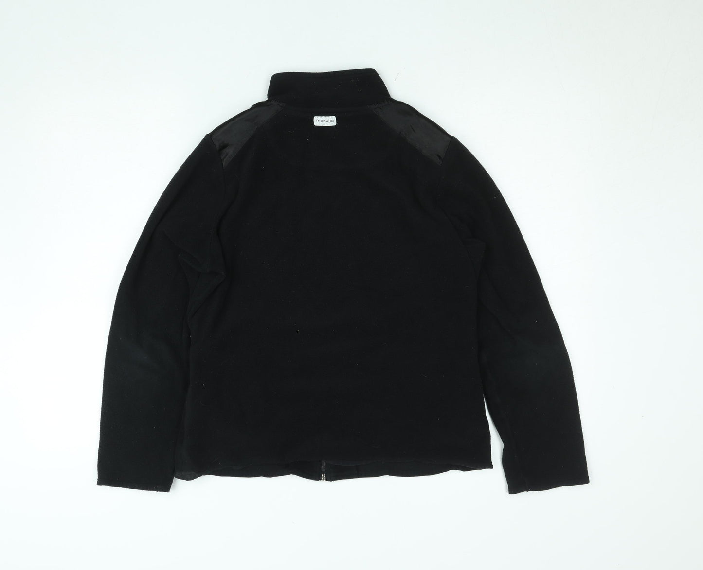 Manuka Women's Black Fleece Full Zip Jacket Size M