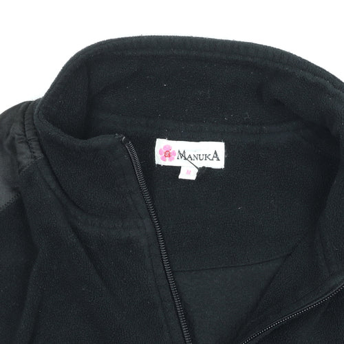 Manuka Women's Black Fleece Full Zip Jacket Size M