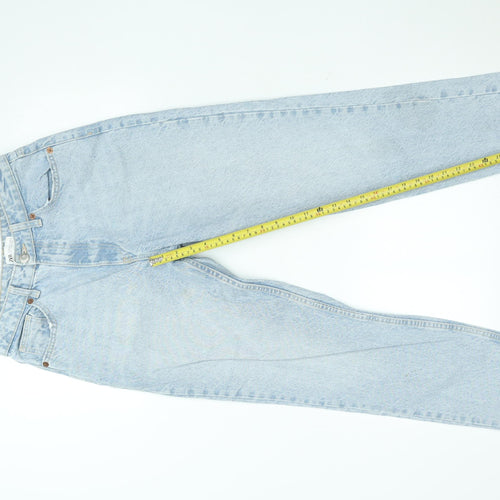 Zara Women Blue High Rise Mom Jeans Size 10