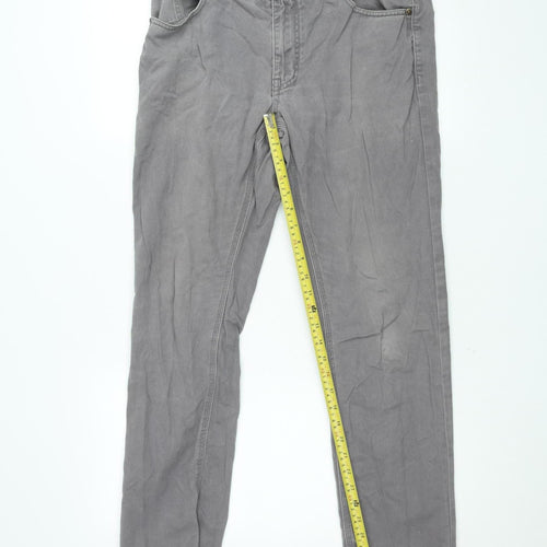 21MEN Slim Fit Grey Jeans Unisex Adults Size UK 34 Straight Denim