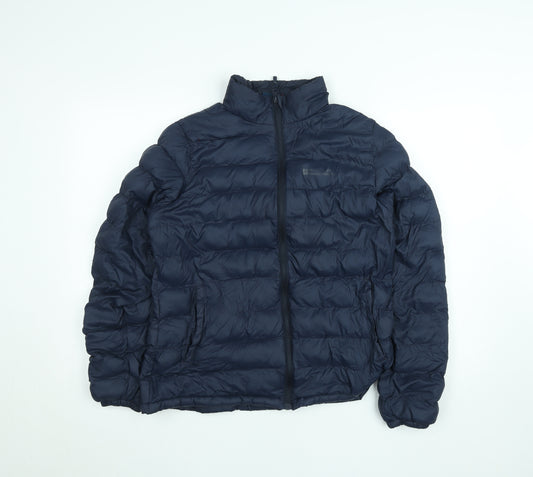 Mountain Warehouse Womens Navy Puffer Jacket Size 14 Lined Winter Coat