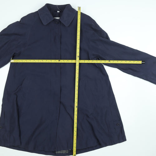 Dannimac Women's Blue Mid-Length Rain Coat S Water Resistant