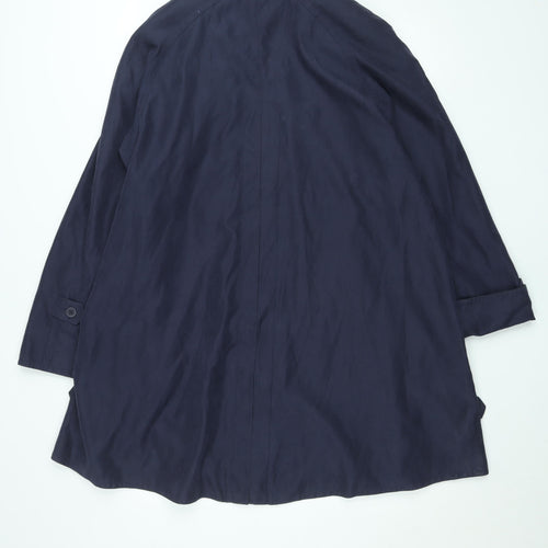 Dannimac Women's Blue Mid-Length Rain Coat S Water Resistant