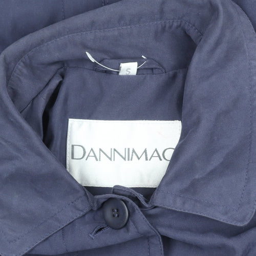 Dannimac Women's Blue Mid-Length Rain Coat S Water Resistant