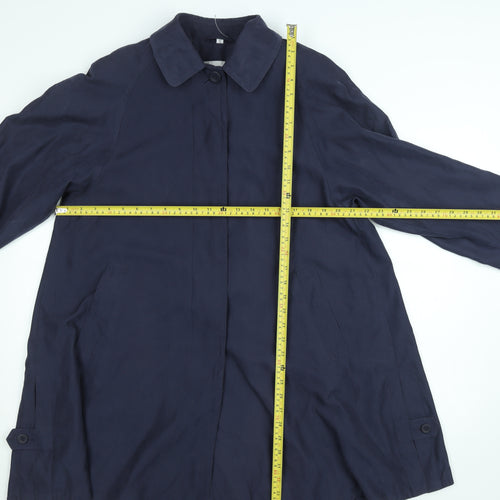 Dannimac Women's Blue Mid-Length Rain Coat S Water Resistant