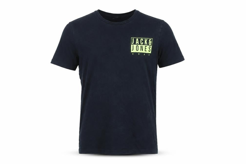 Jack & Jones Core Men's Black Logo Short Sleeve Cotton T-Shirt M