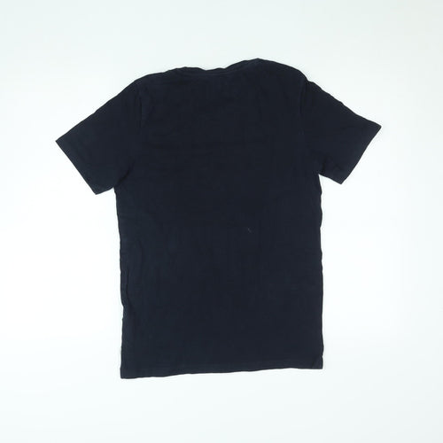 Jack & Jones Core Men's Black Logo Short Sleeve Cotton T-Shirt M