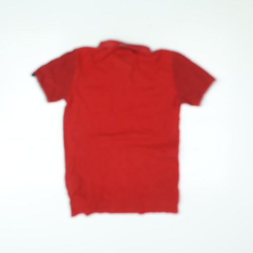 Tokyo Laundry Men's Red Short Sleeve Cotton Polo T-Shirt Size S