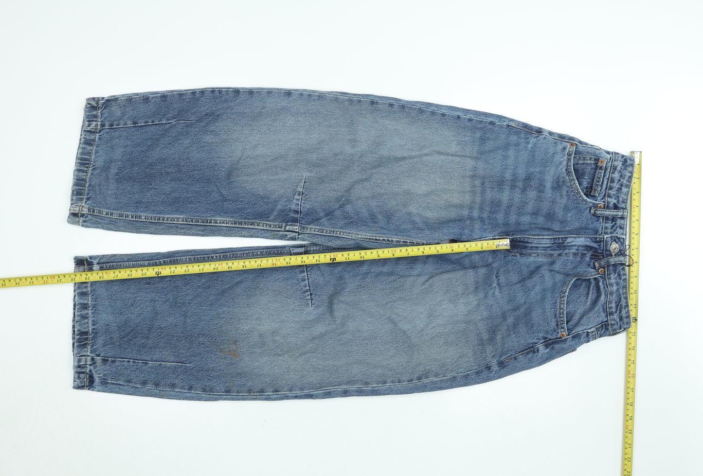 ZARA Women’s Blue Wide-Leg High-Rise Denim Jeans Size 4