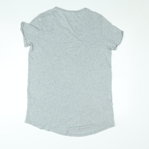 Jack Wills Womens Grey Basic Cotton T-Shirt Size 14