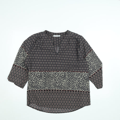 J’aime La Vie Women’s Multicoloured Tunic Blouse Size M Bohemian V-Neck