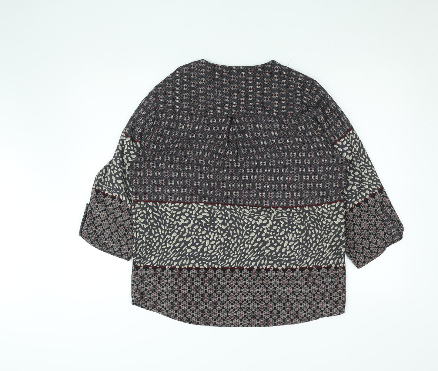 J’aime La Vie Women’s Multicoloured Tunic Blouse Size M Bohemian V-Neck