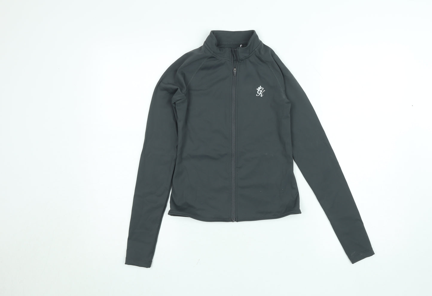 Gym King Women's Black Size 6 Slim Fit Full Zip Track Jacket