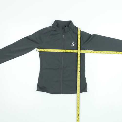 Gym King Women's Black Size 6 Slim Fit Full Zip Track Jacket