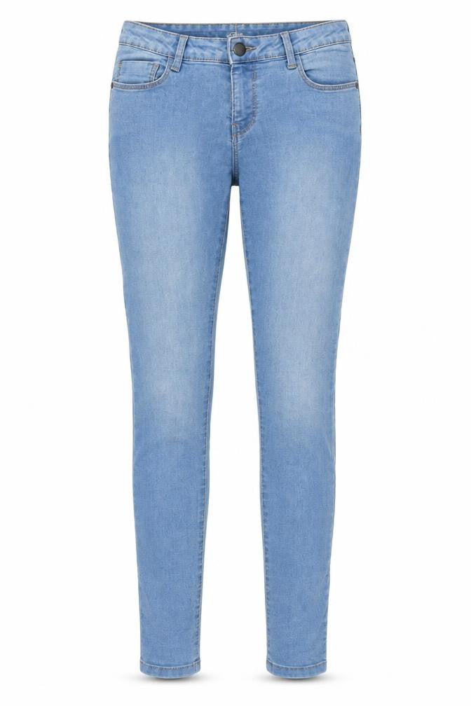 Front view of Denim Co. women’s blue, size UK 8, skinny stretch jeans