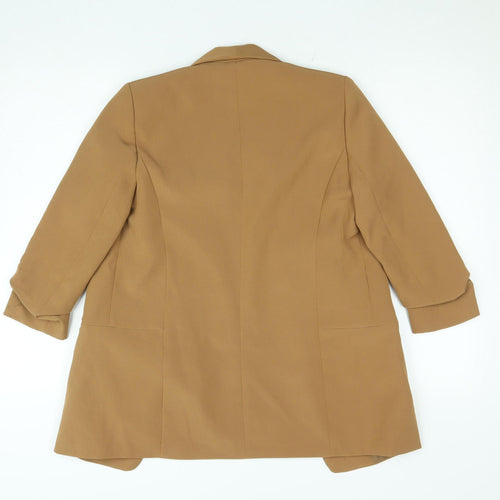 ONLY Women’s Brown Shawl Lapel Blazer Size 8 Tailored Stretch Jacket