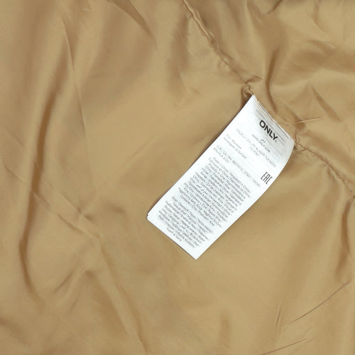 ONLY Women’s Brown Shawl Lapel Blazer Size 8 Tailored Stretch Jacket