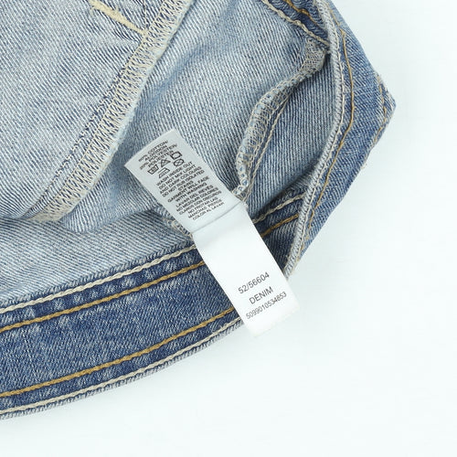 Dunnes Stores Girls Blue Denim Button Waistcoat Age 7 Years