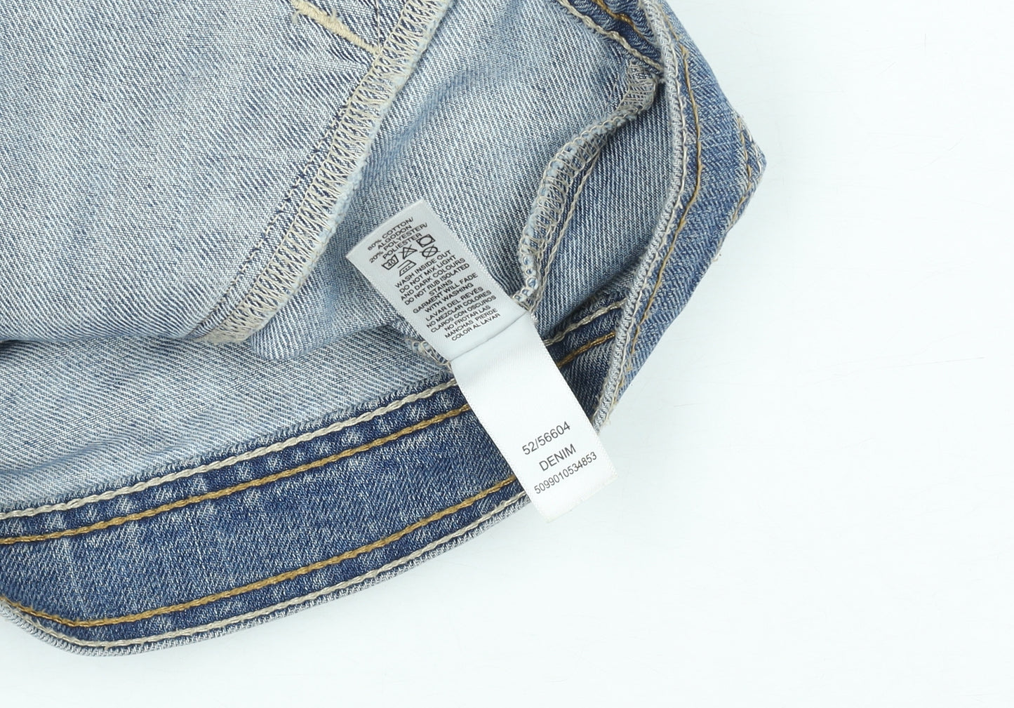 Dunnes Stores Girls Blue Denim Button Waistcoat Age 7 Years