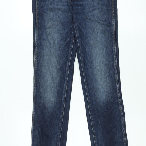 Zara Women Blue Skinny Jeans Size 10 Z1975 Denim Mid Rise Slim Fit