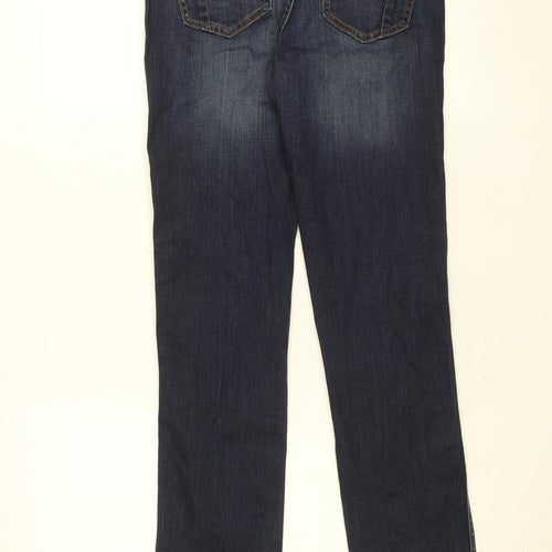 Zara Women Blue Skinny Jeans Size 10 Z1975 Denim Mid Rise Slim Fit