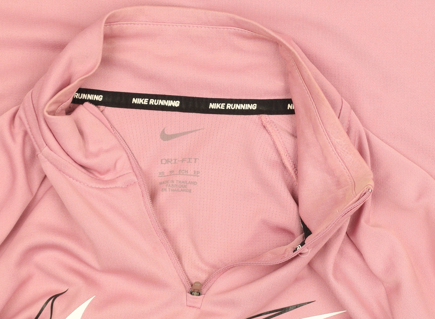 Nike Women's Pink XS Dri-FIT 1/4 Zip Running Top