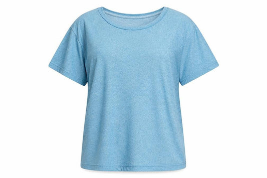 Rhino Women's Blue Polyester Short Sleeve Active T-Shirt M