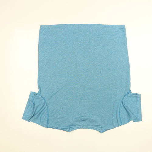 Rhino Women's Blue Polyester Short Sleeve Active T-Shirt M