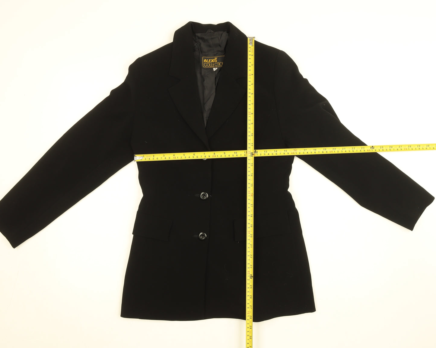 Alexis Collection Women's Black Classic Blazer Jacket Size S