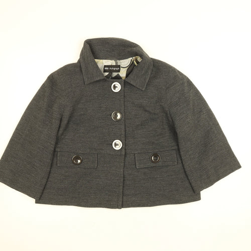 Marks and Spencer Women Grey Wool Blend Short Blazer UK 14