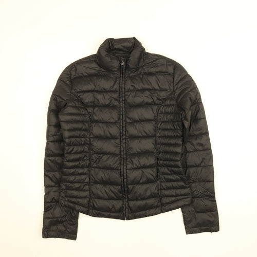 Atmosphere Womens Black S Lightweight Packable Quilted Puffer Jacket