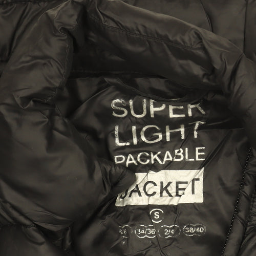 Atmosphere Womens Black S Lightweight Packable Quilted Puffer Jacket