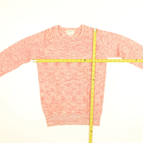 Next Womens Pink Knit Long Sleeve Crew Neck Jumper Size 8
