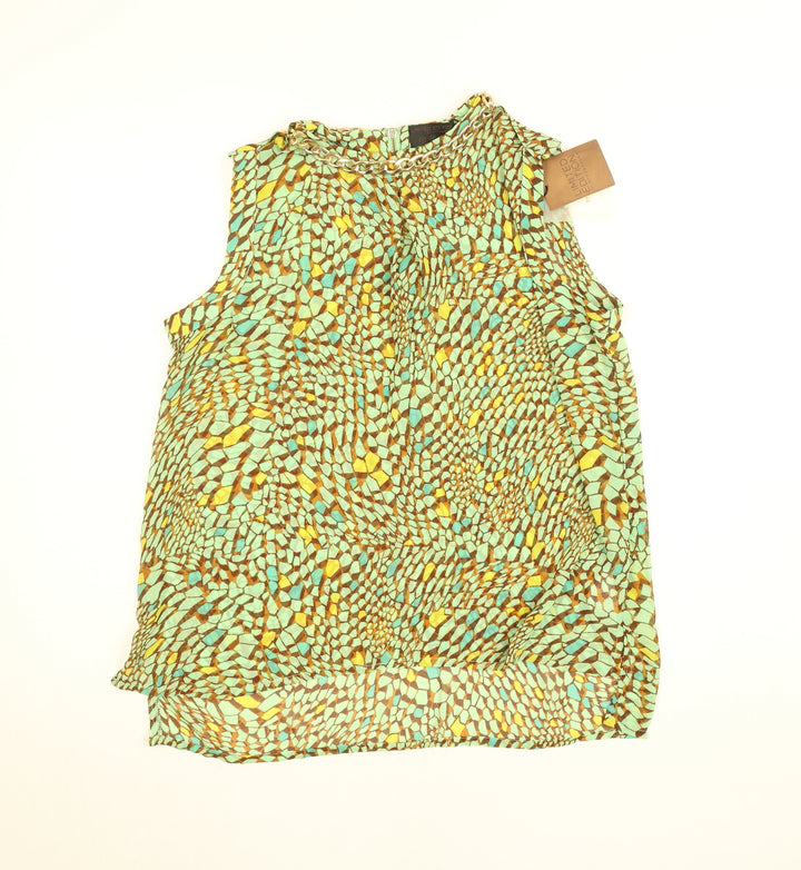Atmosphere Limited Edition Women's Green Sleeveless Chiffon Blouse Size 10