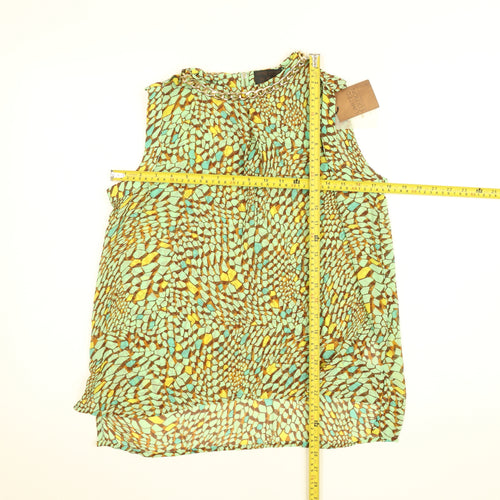 Atmosphere Limited Edition Women's Green Sleeveless Chiffon Blouse Size 10