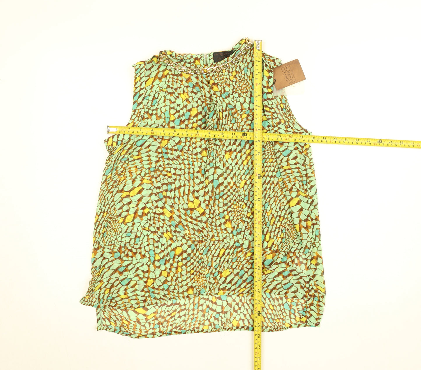 Atmosphere Limited Edition Women's Green Sleeveless Chiffon Blouse Size 10