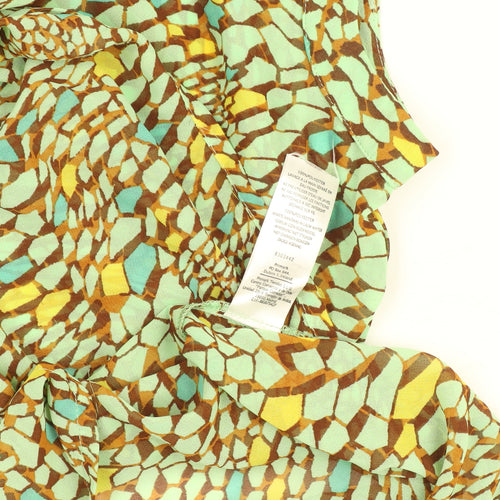 Atmosphere Limited Edition Women's Green Sleeveless Chiffon Blouse Size 10