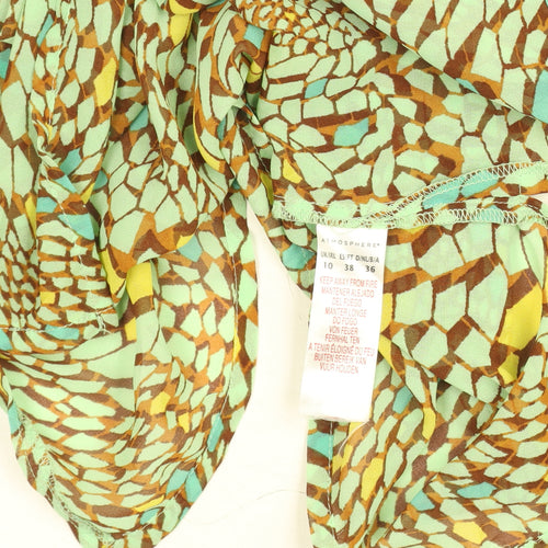 Atmosphere Limited Edition Women's Green Sleeveless Chiffon Blouse Size 10