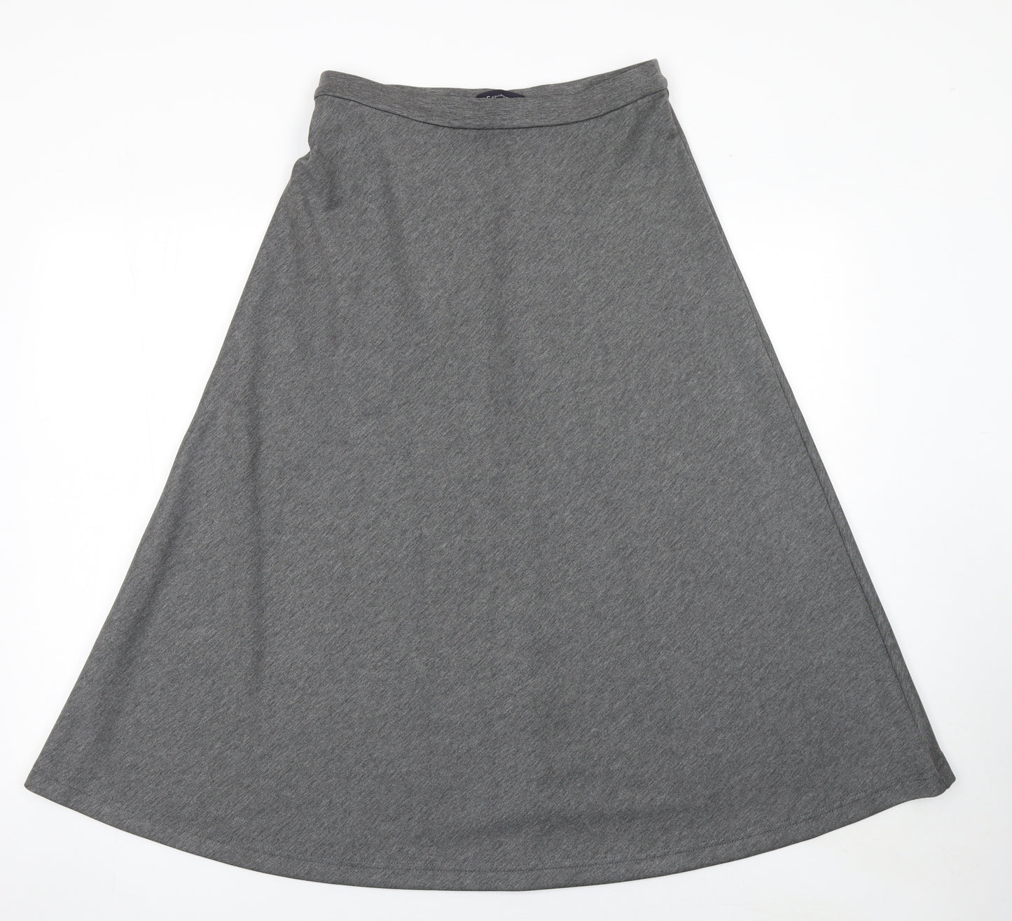 Marks and Spencer Women’s Grey A-Line Midi Jersey Skirt Size 10