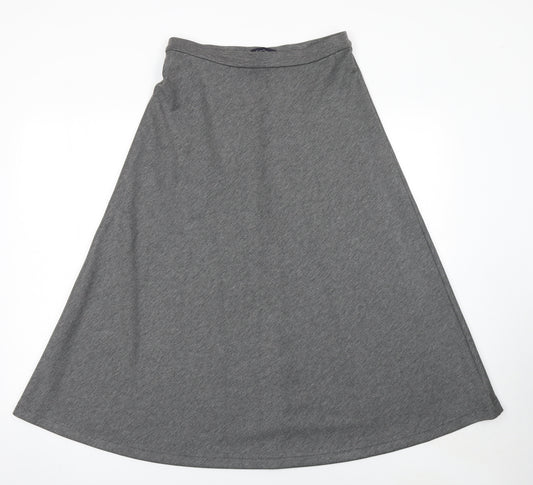 Marks and Spencer Women’s Grey A-Line Midi Jersey Skirt Size 10